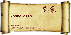 Vasko Zita névjegykártya